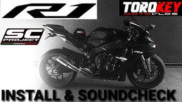 Yamaha R1 2019 SC Project CRT Exhaust || Install and SoundCheck || TorqKey