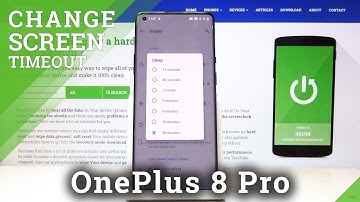 How to Set Up Screen Timeout in OnePlus 8 Pro - Screen Settings