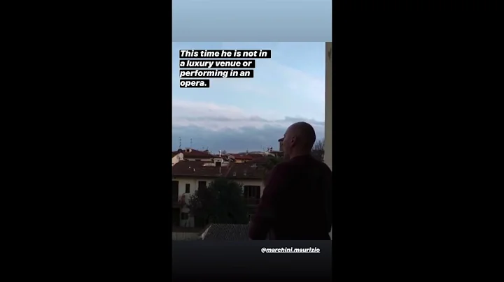 Covid-19 in Italy: Maurizio Marchini Sings "Nessun Dorma" from His Balcony