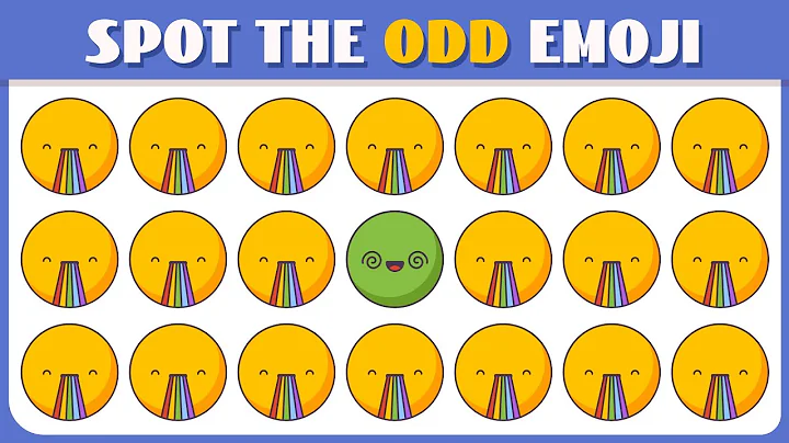Can You Find the Odd Emoji Out? 🌈 Rainbow Emoji Puzzle Quiz Challenge #31