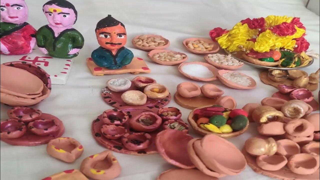 Miniature Golu doll Handmade golu doll Golu doll making for