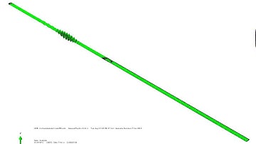Lamb wave propagation throughout a composite beam