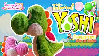 Yoshi amigurumi tutorial parte 2 español/ingles crochet