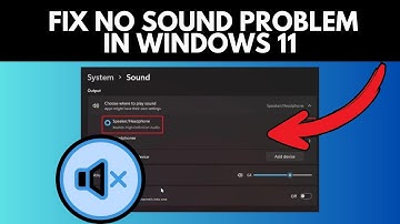 How to Fix No Sound Problem in Windows 11 (2025 Quick Fix Guide)