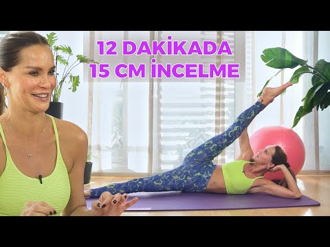 12 DAKİKADA 15 CM İNCELME! - 2 Haftada Mükemmel Sonuç! Pilates 🤸🏻‍♀️