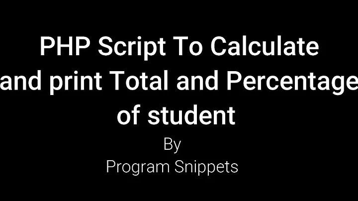 Calculate and print total and percentage with PHP