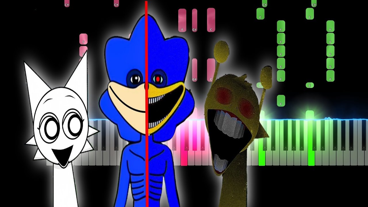 Incredibox Sprunki - Shin Sonic Song (MOD/COVER) Piano Tutorial