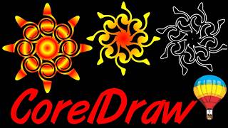 Corel Draw Tips Tricks Twirl TOOL and Interactive Fill to Draw this