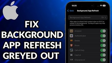 How To Fix Background App Refresh Greyed Out On iPhone