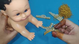 How make cutest lord Krishna#kundan jewellery#kannayya#Kalpana Saranam