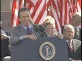 President Clinton at the Dedication of the FDR Memorial (1997)