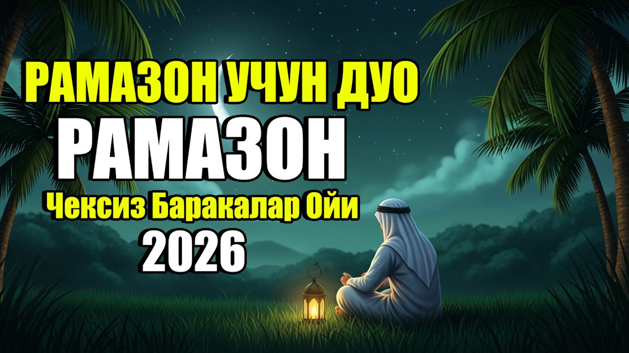 РАМАЗОН ДУОСИ 2026 | Қалбни Тинчлантирувчи ва Ёмонликдан Ҳимоя Қилувчи Қудратли Дуолар