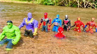 Avengers toys. unboxing toys, spiderman, superman,batman, ultraman,ironman, super hero