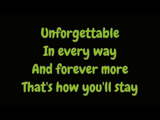 Nat King Cole - Unforgettable (Lyrics HD) class=