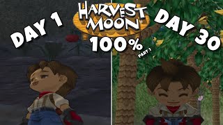 I spent one month in Harvest Moon: A Wonderful Life trying to 100% it...