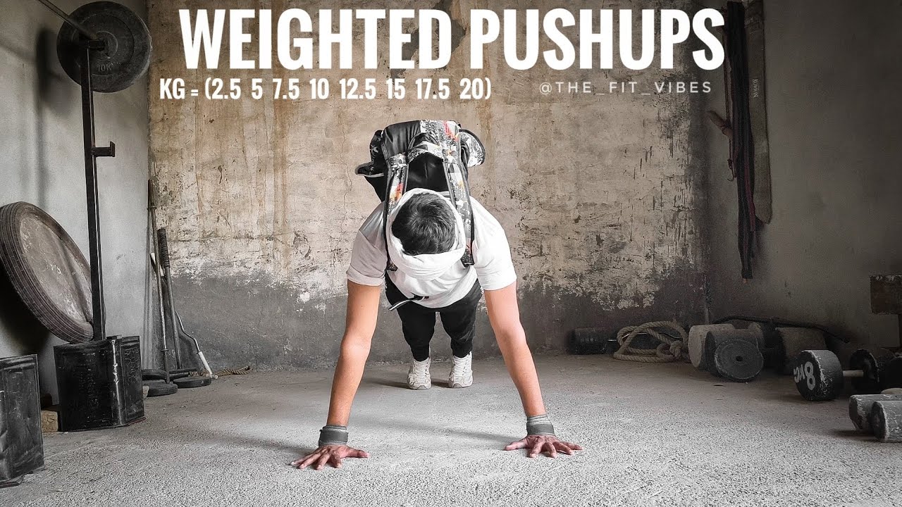 Weighted Pushups
