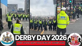 FULL TIME SCENES 😳 Sunderland Fans Head to Central Station After Derby