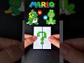 Guess the SUPER MARIO Characters 💚❓ #feedshorts #art #supermario #diy #papercraft