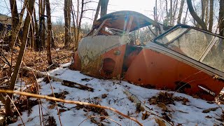 FREE Rare 23 Window VW Bus in Woods  Kombi Rescue Found sitting 40 years