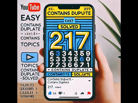 Leetcode 217  | Contains Duplicate | Set Solution | Solution in Tamil
