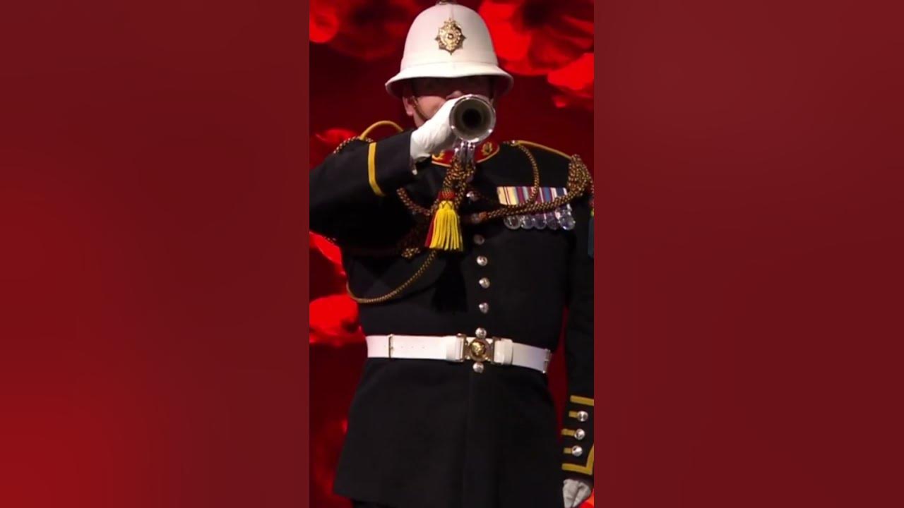 The Last Post Played at King Charle's First Remembrance Festival - Lest We Forget.