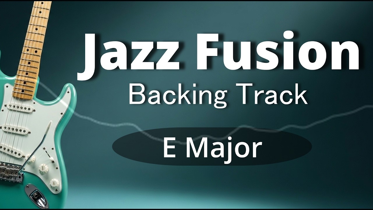 Groovy Jazz Fusion Guitar Backing Track in E Major
