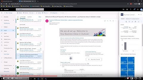 Business Central -  Outlook Contact Insights - Quickstart for Finance