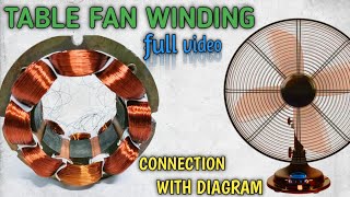 Table Fan Winding8 Coil Table Fan Winding8 Slot Table Fan Coil Windingfan Winding Connection
