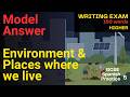GET TOP MARKS - HIGHER Writing practice 150 words - AQA GCSE Spanish Practice 5 -  The environment