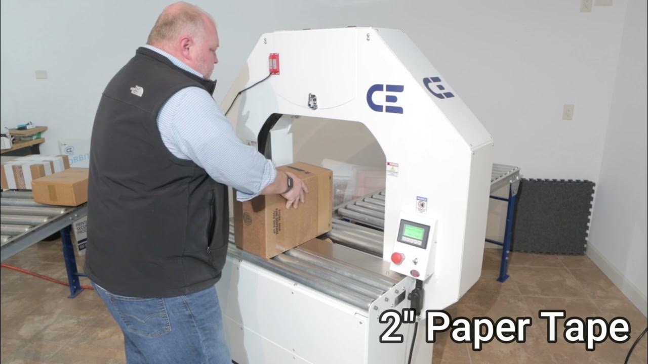 Madison Banders TM-26 Paper Tape for Carton Closing - YouTube