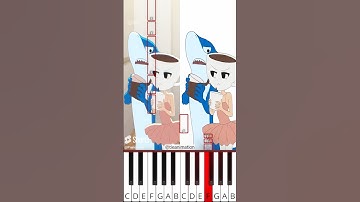 Please Pour it Properly Tralalero Tralala | Brainrot (@tieanimation) - Octave Piano Tutorial