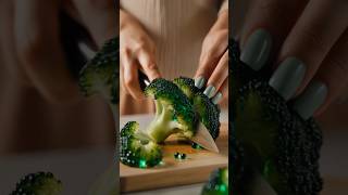 Liquid Gem Mango &amp; Crystal Broccoli Slice ✨🥭🥦 #shorts #asmr #satisfying