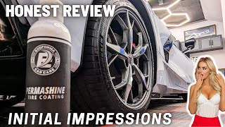 PERMASHINE TIRE COATING HONEST REVIEW | FIRST IMPRESSION | PREP | APPLICATION