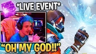 NINJA REACTS TO *NEW* CUBE EXPLOSION BUTTERFLY EVENT!  Fortnite FUNNY Moments