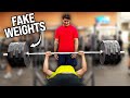 Fake Weights Prank in Gym