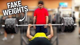 Fake Weights Prank in Gym