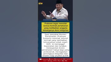 Prabowo Tolak Kontrak Pertahanan yang Libatkan Keponakan