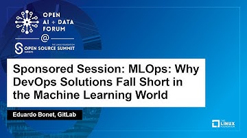 Sponsored Session: MLOps: Why DevOps Solutions Fall Short in the Machine Learning... - Eduardo Bonet