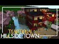 Bloxburg: Traditional Hillside Town - Speedbuild [Exterior ONLY]