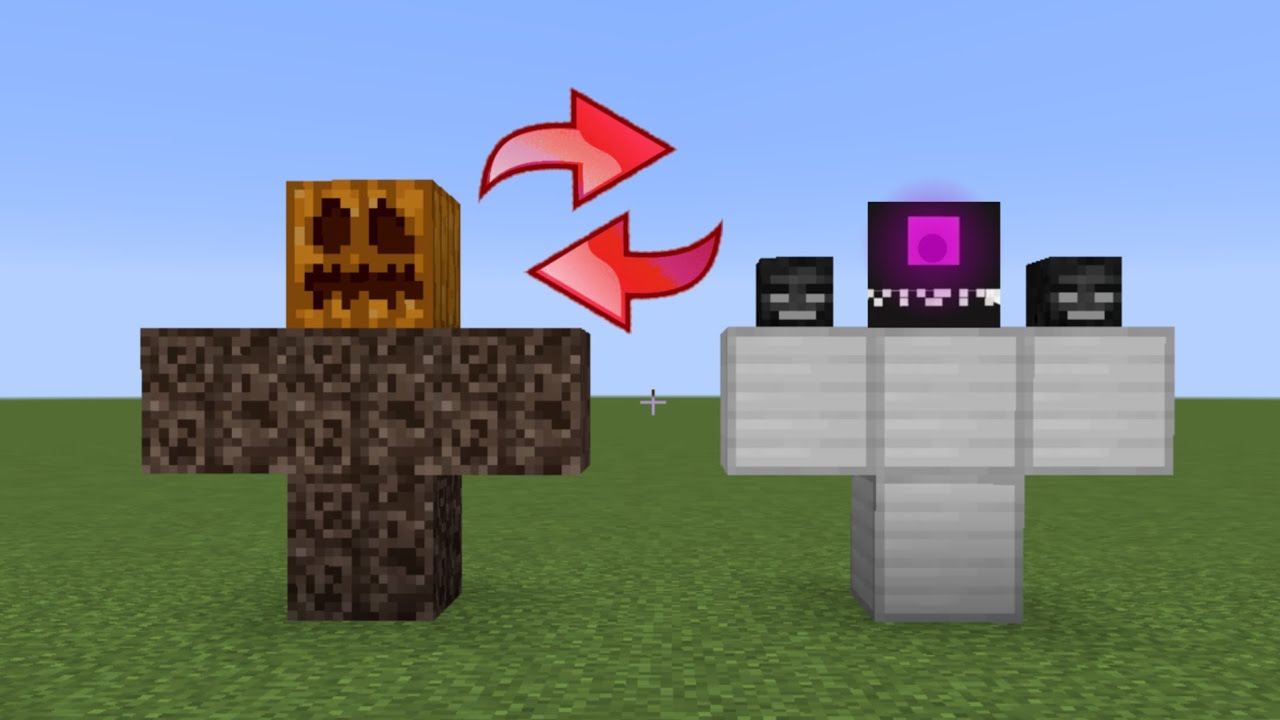 what if you swap a WITHER STORM and GOLEM in MINECRAFT - YouTube