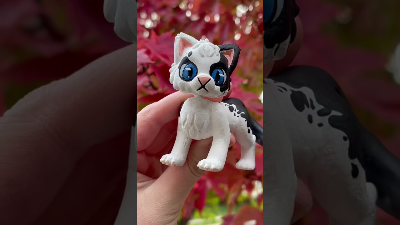 Warrior Cat Ravenpaw Inspired Custom Lps Custom Warrior Cat 