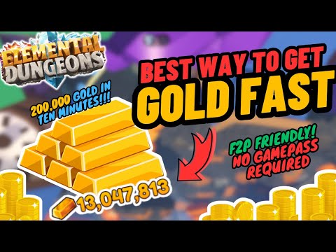 The FASTEST WAY to Get GOLD In Elemental Dungeons | Latest Gold Farming Guide