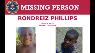 #27 Missing Rondreiz "Junior" Phillips 2018 Homer Louisiana - Still Missing