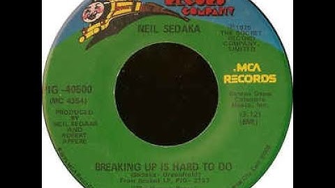 Breaking Up Is Hard To Do (Slow Version) - Neil Sedaka  (1975)