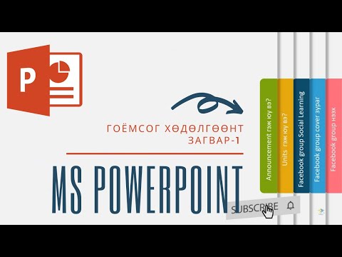 Видео: PowerPoint дээр цэсний мөр хаана байдаг вэ?