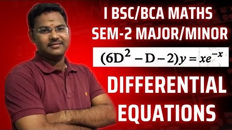 Degree 1st Year Maths sem-2||Differential equations@maths naresh eclass