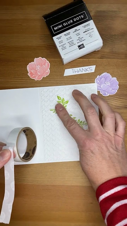 Tuto : la carte pochettes ou mini album et tulipes en 3D - EloStamp