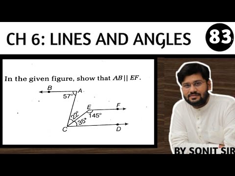 83 | in given figure show the ab parallel to EF | - YouTube