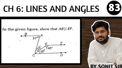 83 | in given figure show the ab parallel to EF |