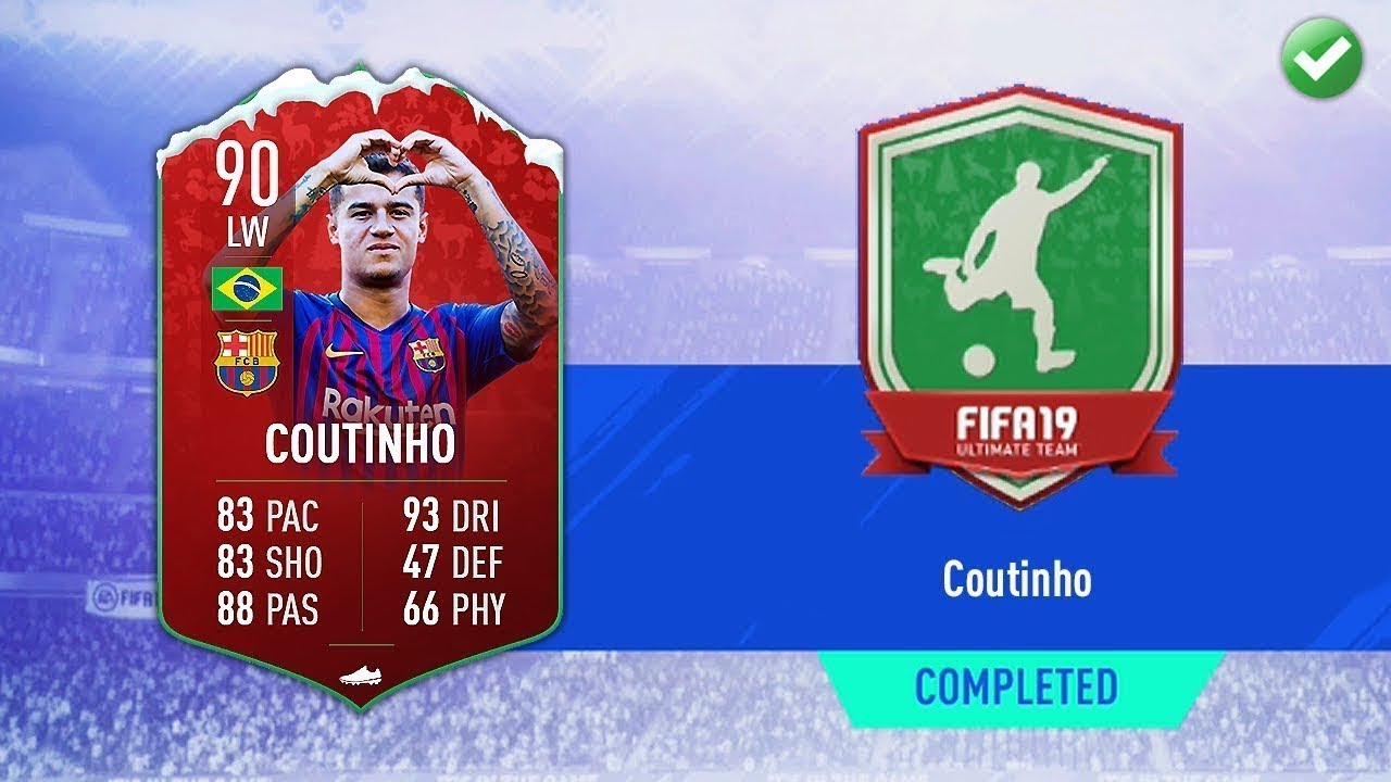 FIFA 19 - 90 FUTMAS COUTINHO - SFIDA CREAZIONE ROSA SCR - SQUAD BUILDING CHALLENGES SBC